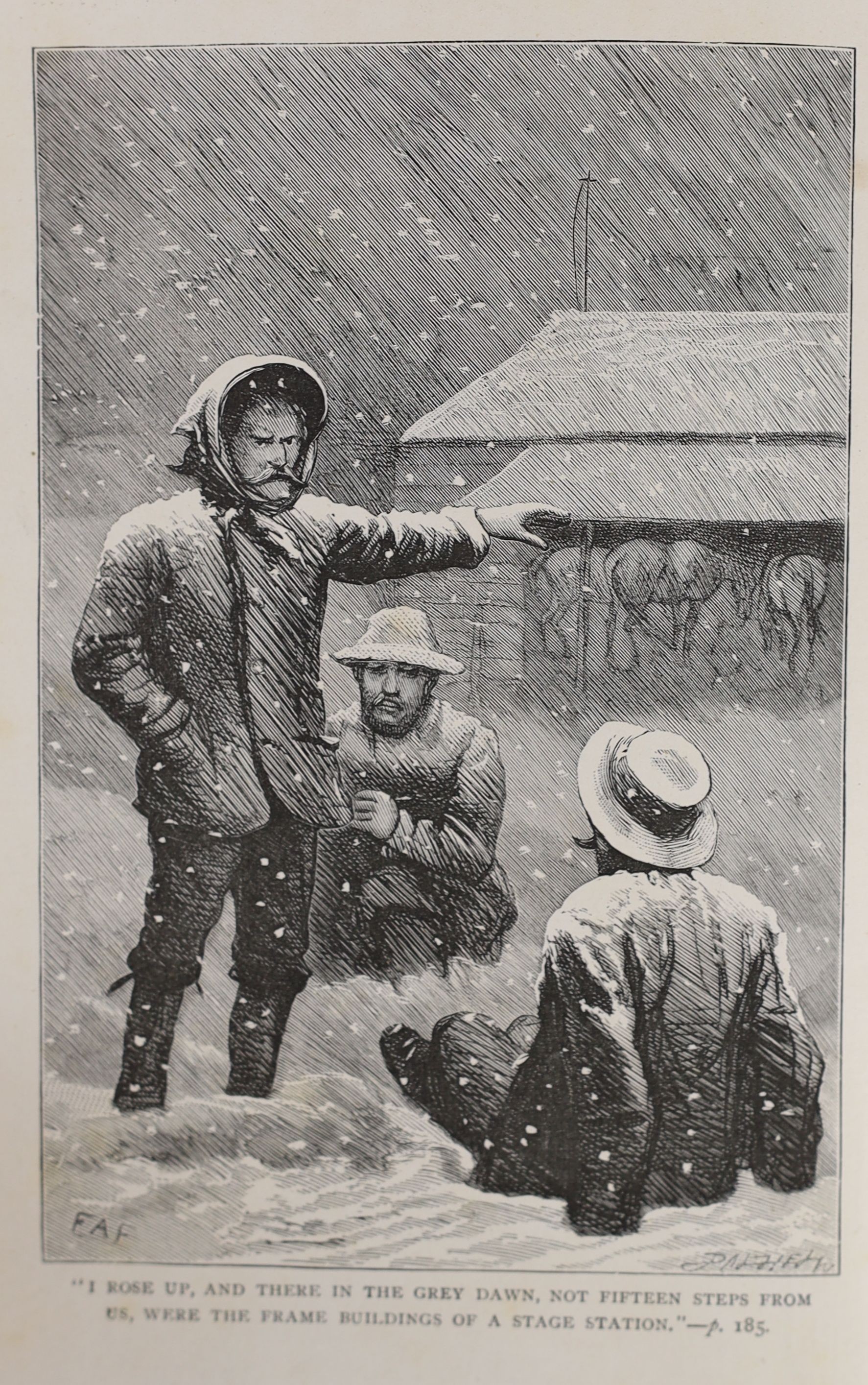 Twain, Mark [Clemens, S.L] - 3 works - The Prince and the Pauper. A Tale for Young People of all Ages, 1st edition, 8vo, original cloth, advertisements at end dated November, 1881, Chatto & Windus, London 1881; A Tramp A